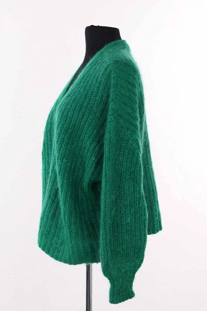 Cardigan Sézane Vert en Synthétique