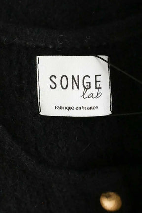 Cardigan Songe Lab Noir en Laine