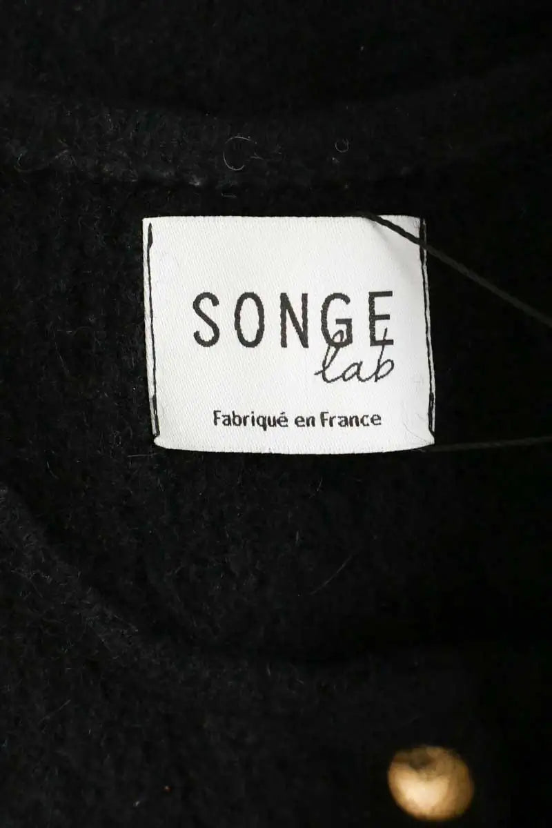 Cardigan Songe Lab Noir en Laine