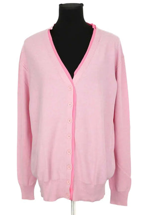 Cardigan Sonia Rykiel Rose en Coton, taille M - Seconde Main