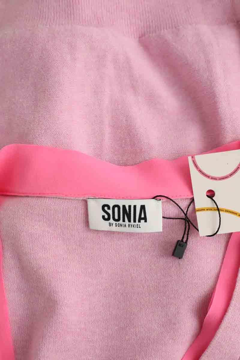 Cardigan Sonia Rykiel Rose en Coton