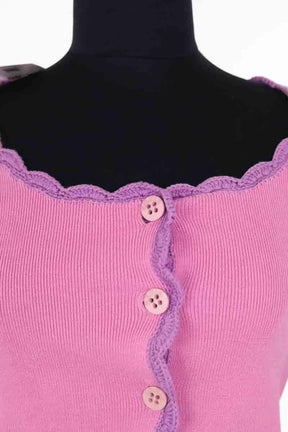 Cardigan Sonia Rykiel Rose en Coton