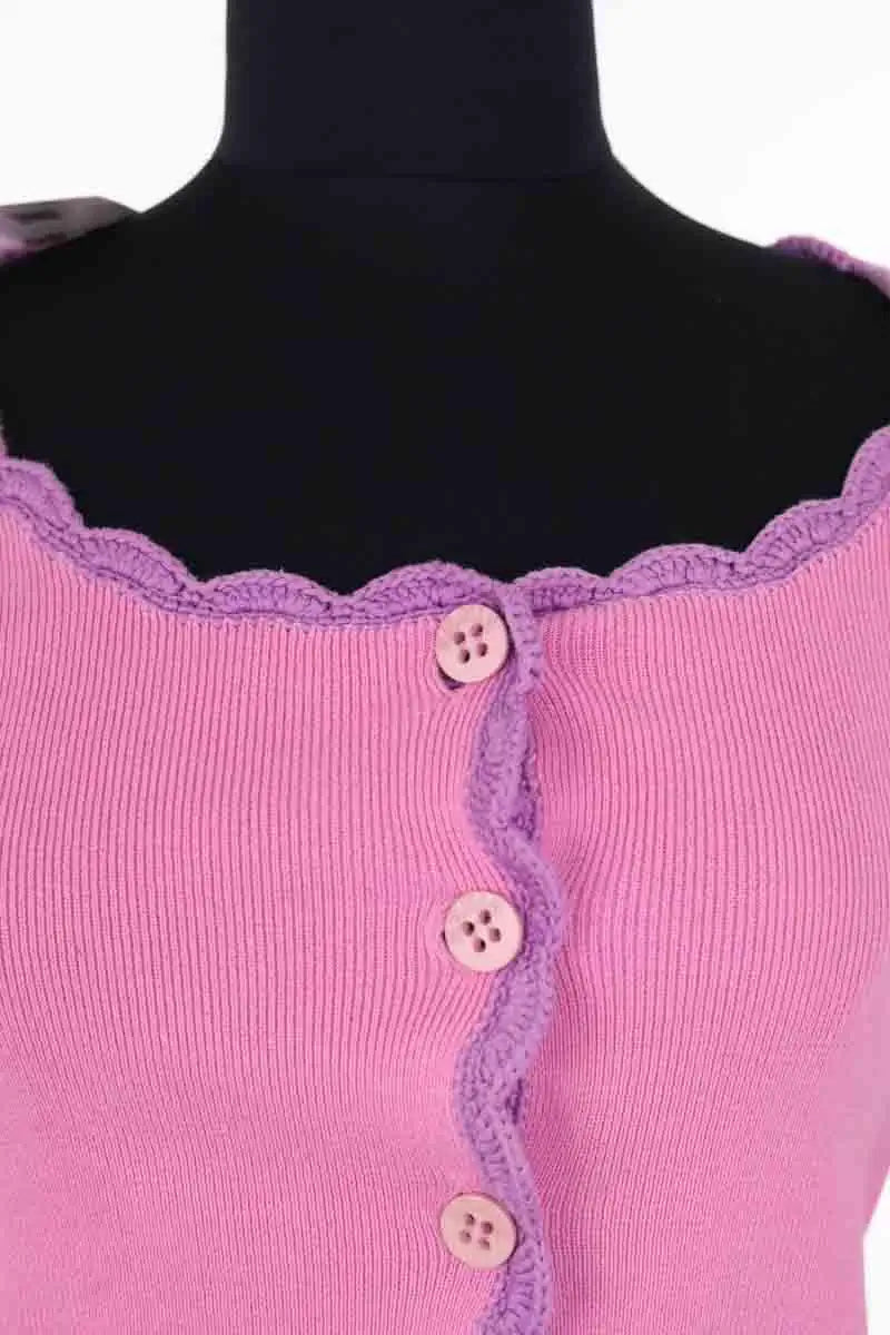 Cardigan Sonia Rykiel Rose en Coton