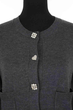 Cardigan Tara Jarmon Anthracite en Polyester
