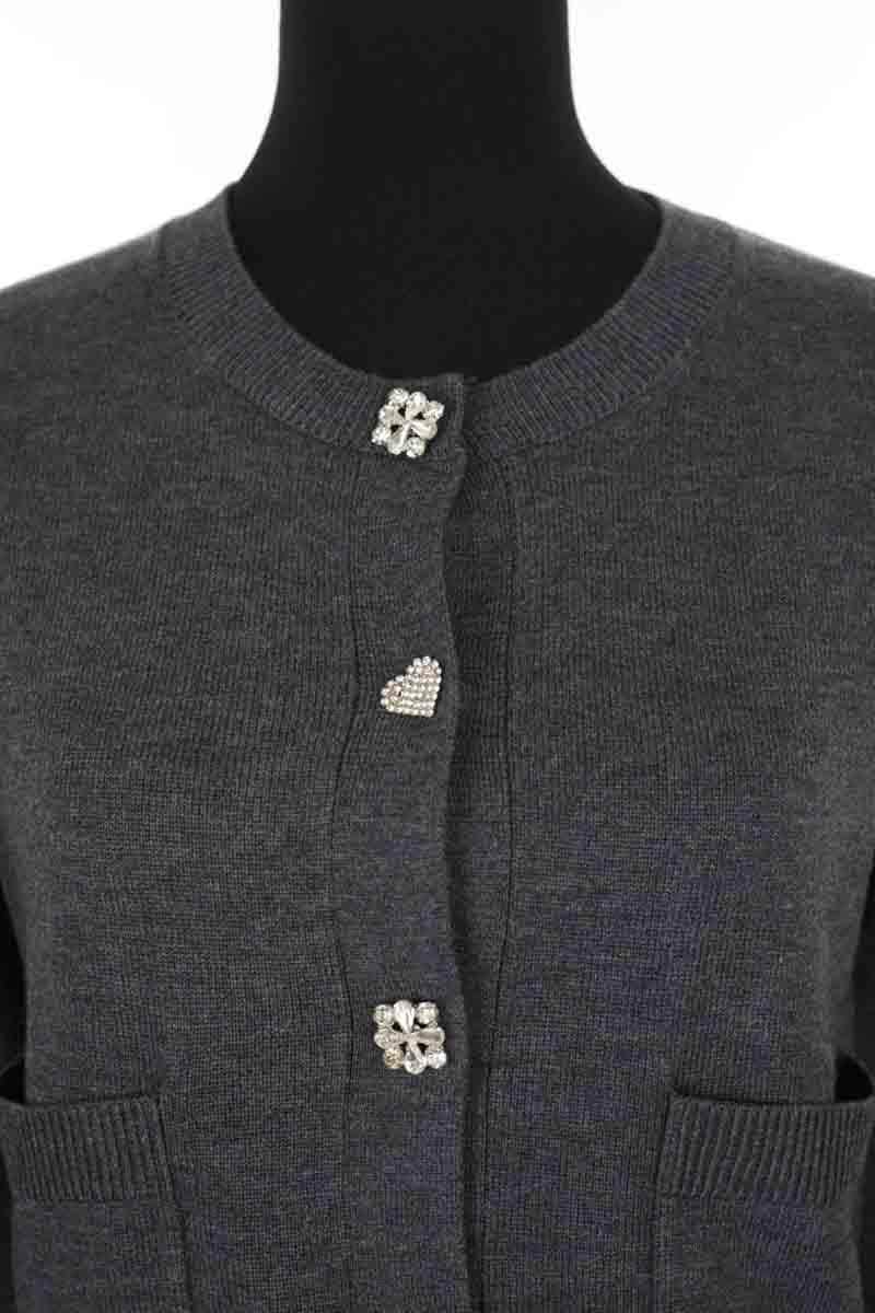 Cardigan Tara Jarmon Anthracite en Polyester