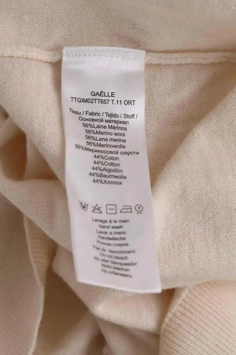 Cardigan Tara Jarmon Ecru en Laine