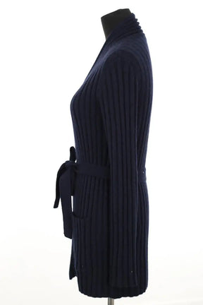 Cardigan Tory Burch Bleu en Cachemire