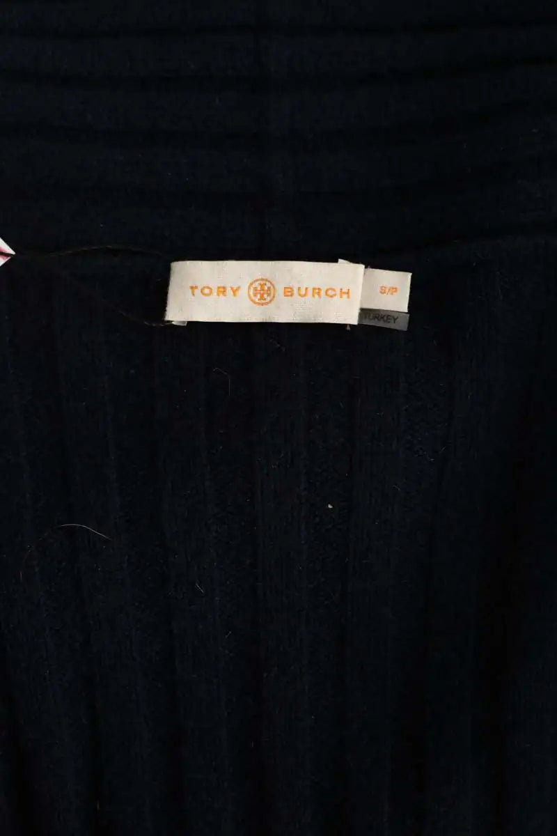 Cardigan Tory Burch Bleu en Cachemire