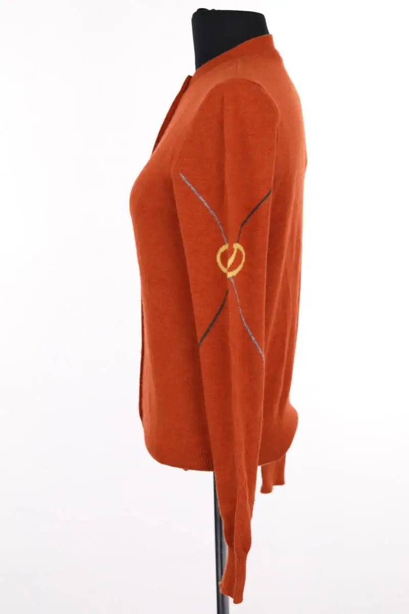 Cardigan Valentino Orange en Laine
