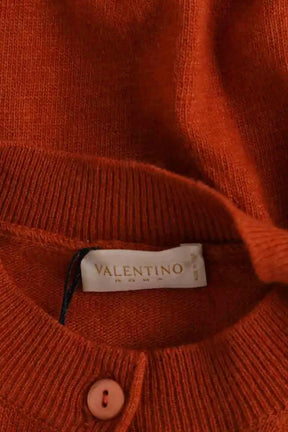 Cardigan Valentino Orange en Laine