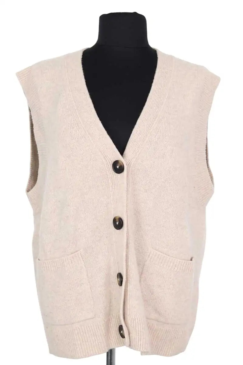 Cardigan Vanessa Bruno Beige en Laine, taille S - Seconde Main