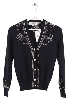Cardigan Yves Saint Laurent Noir en Laine, taille S - Seconde Main