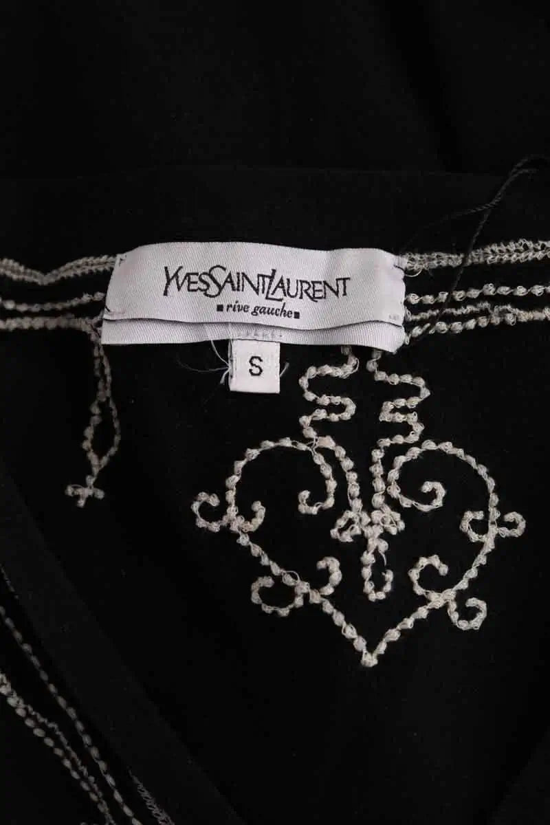 Cardigan Yves Saint Laurent Noir en Laine
