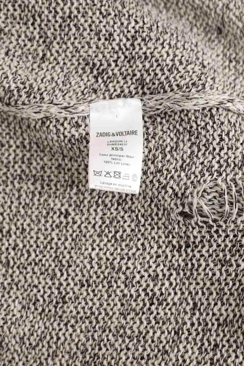 Cardigan Zadig & Voltaire Gris en Lin