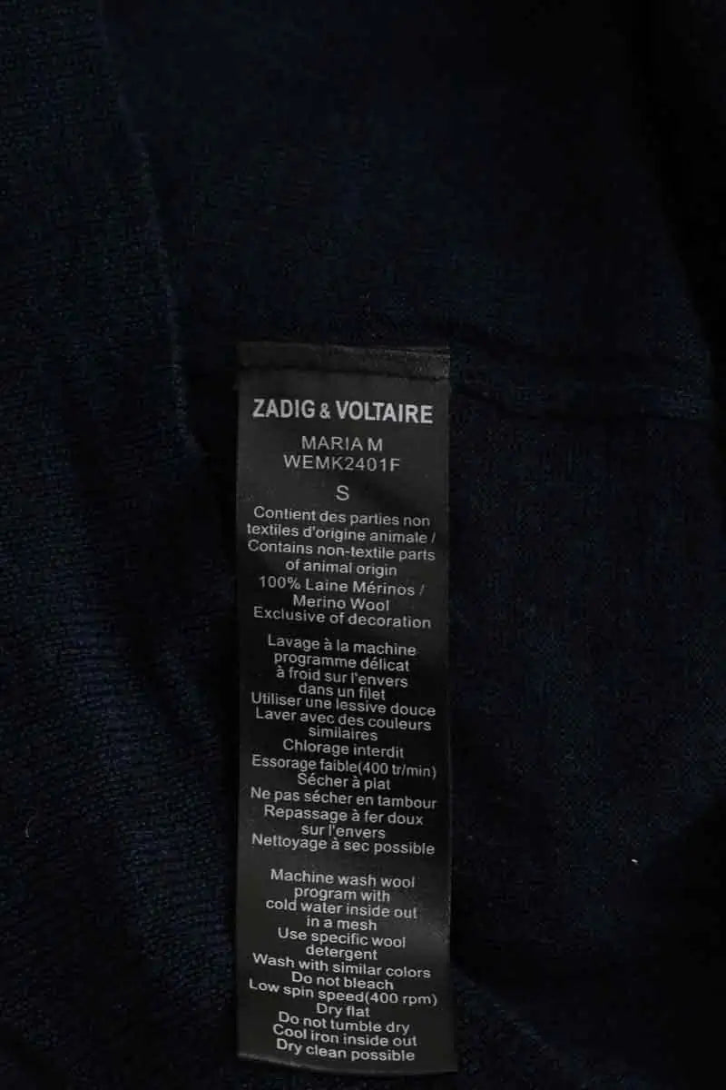 Cardigan Zadig & Voltaire Marine en Laine