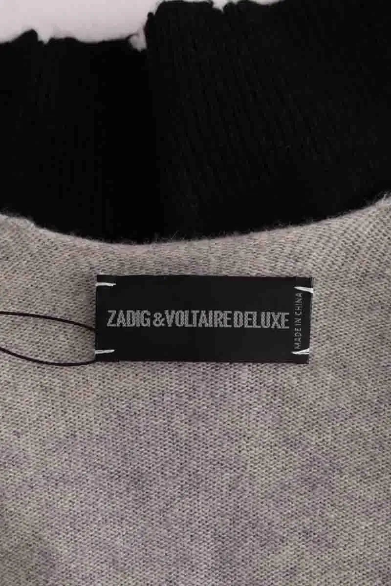 Cardigan Zadig & Voltaire Marla Gris en Cachemire