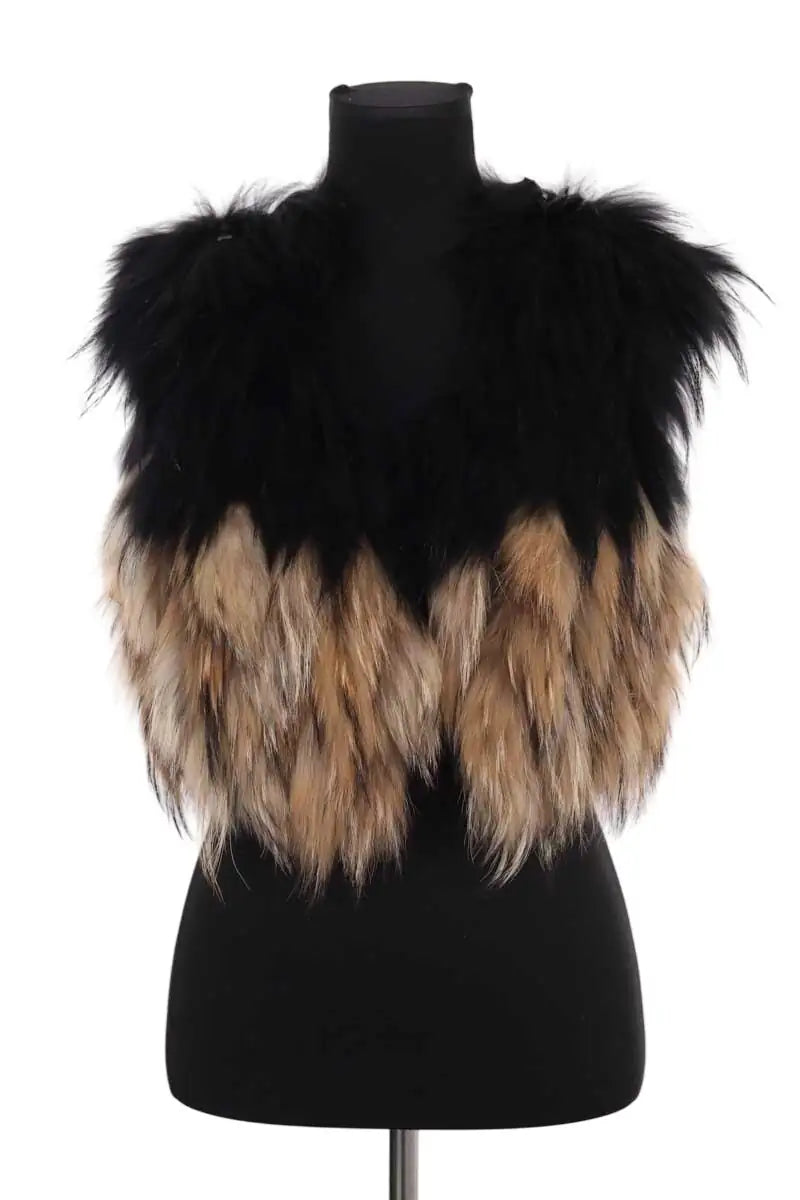 Cardigan Zadig & Voltaire Noir en Fourrure, taille S - Seconde Main