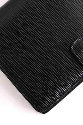 Carnet Louis Vuitton Black taiga leather Noir en 