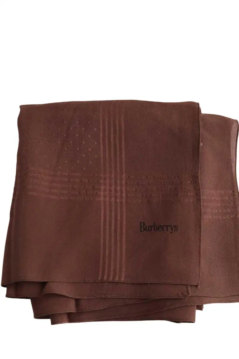Carré Burberry Marron en Soie - Seconde Main