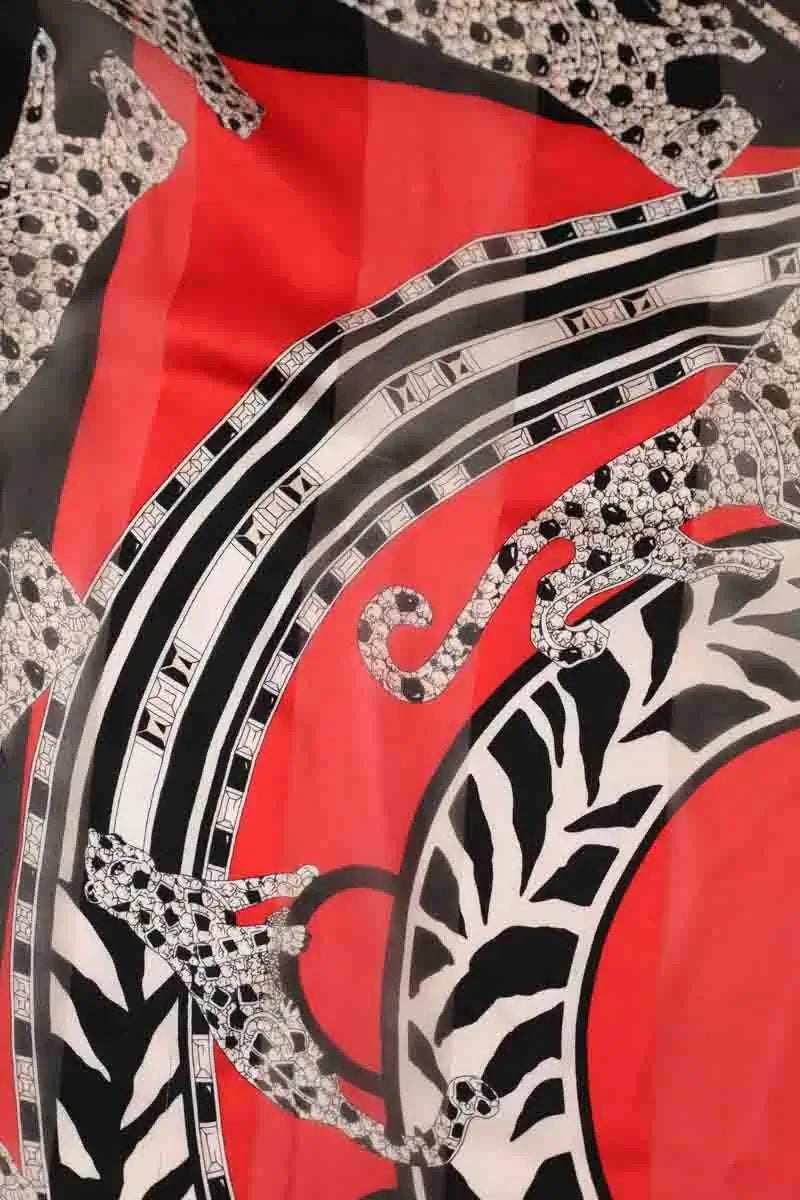 Carré Cartier Rouge en Soie