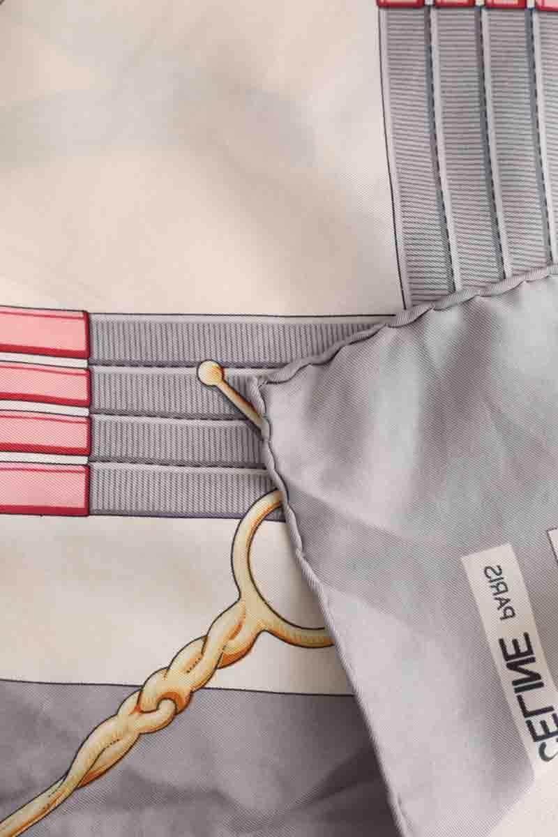 Carré Celine Gris en Soie