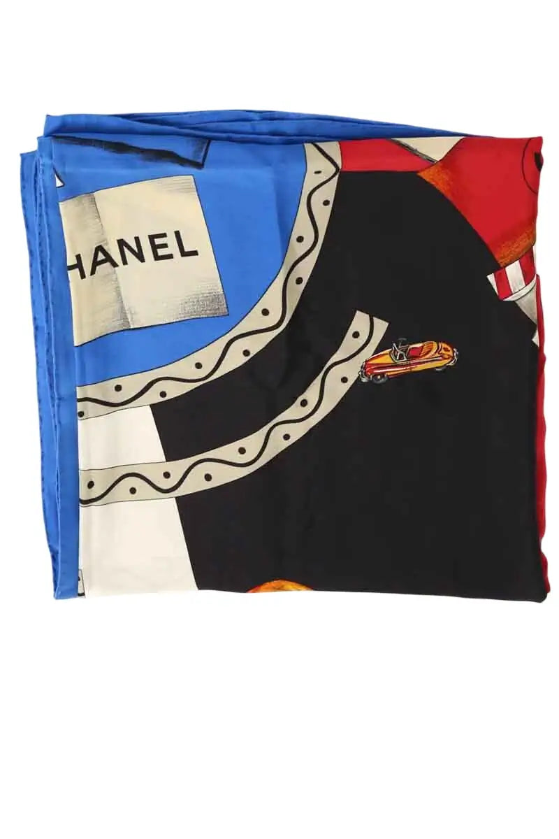 Carré Chanel Multicolore en Soie - Seconde Main
