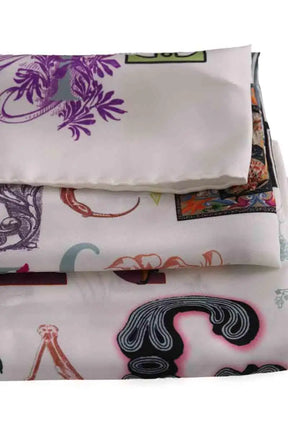 Carré Christian Lacroix Blanc en Soie