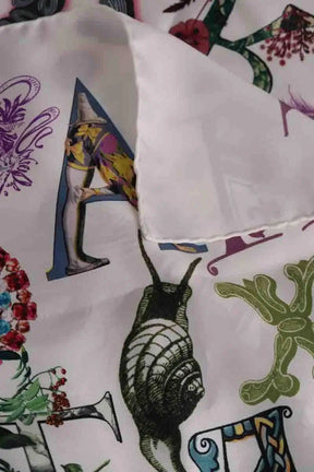 Carré Christian Lacroix Blanc en Soie