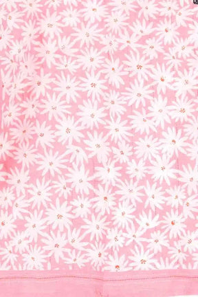Carré Des Petits Hauts Omitou Rose en Coton