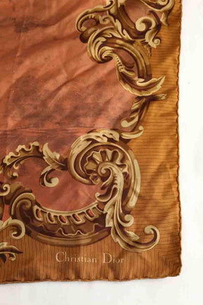 Carré Dior Camel en Soie