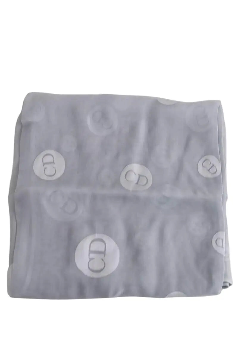 Carré Dior Gris en Soie - Seconde Main