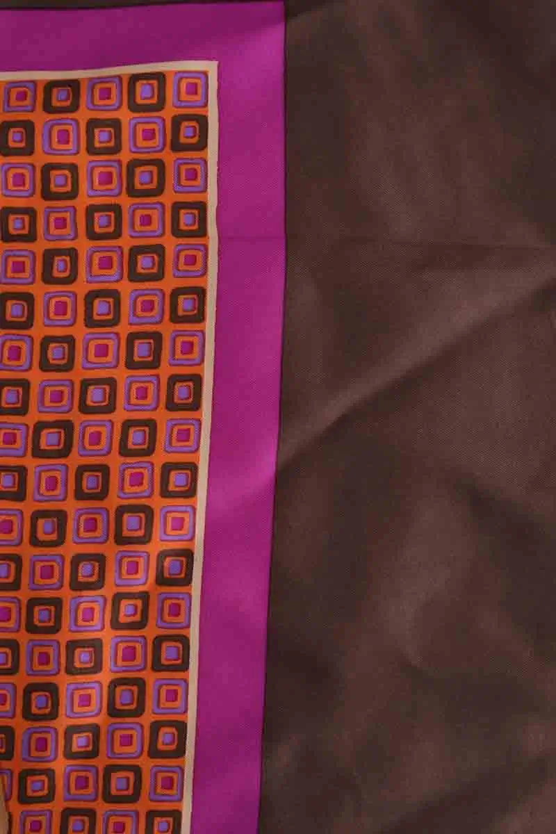 Carré Dior Marron en Soie
