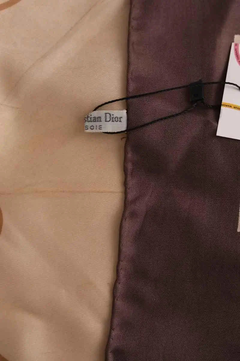 Carré Dior Marron en Soie