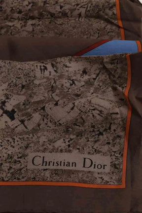 Carré Dior Marron en Soie