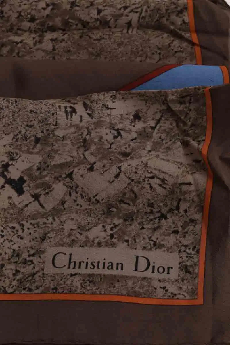 Carré Dior Marron en Soie