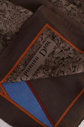 Carré Dior Marron en Soie