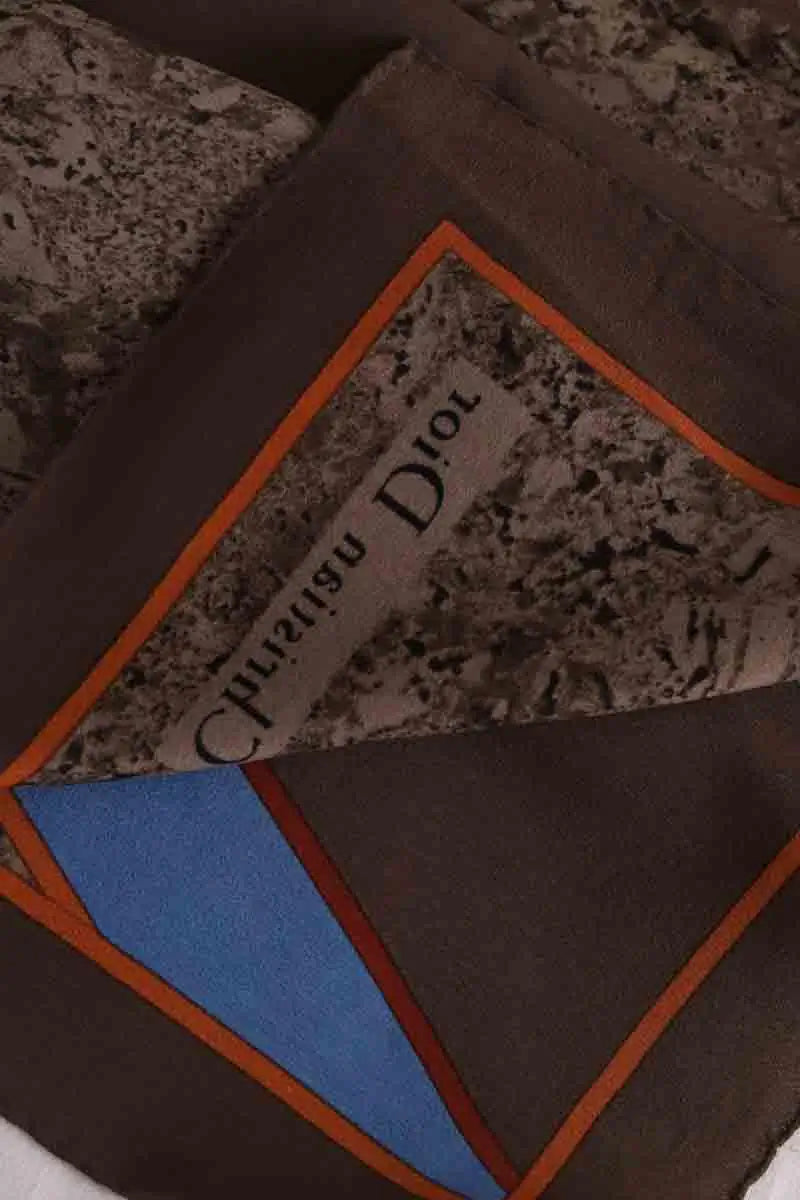 Carré Dior Marron en Soie