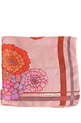 Carré Dior Rose en Soie - Seconde Main
