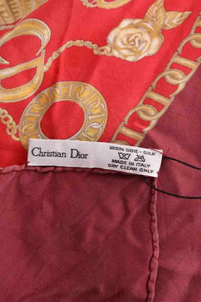 Carré Dior Rouge en Soie