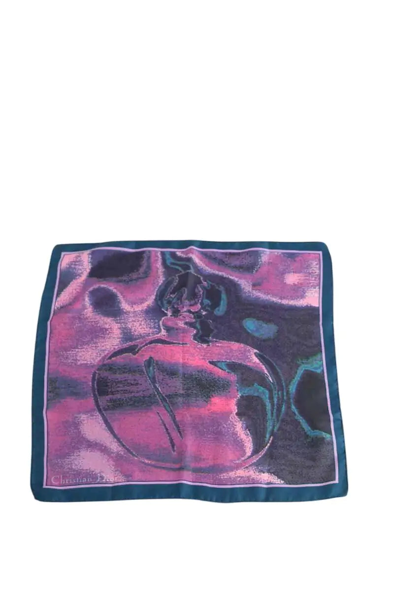 Carré Dior Violet en Soie - Seconde Main