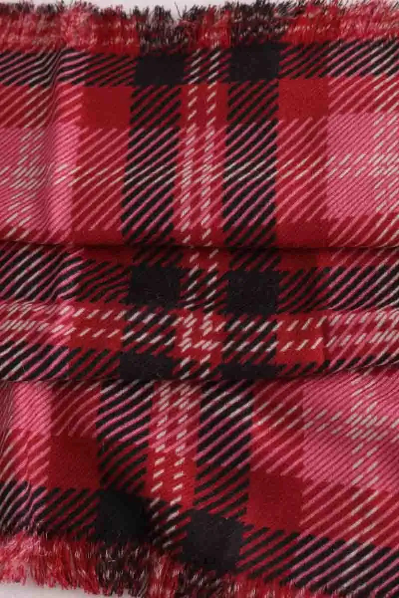 Carré Eric Bompard Rouge en Cachemire