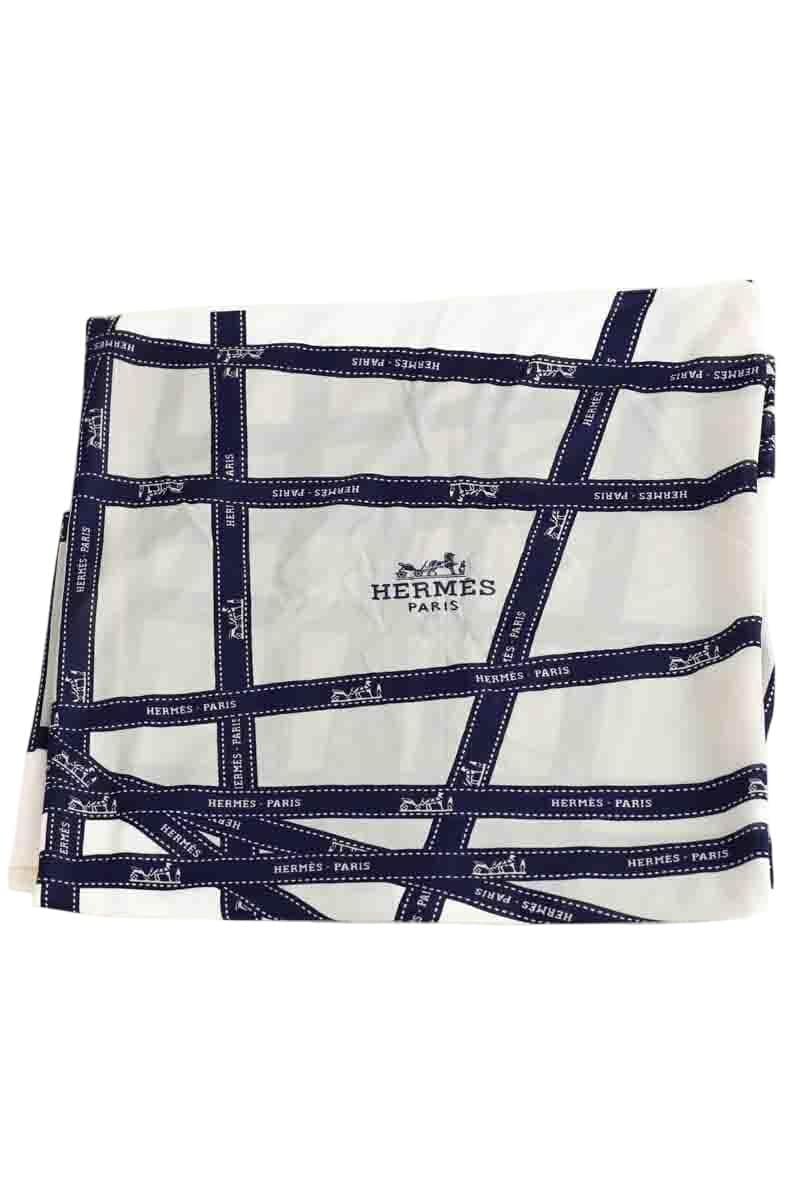 Carré Hermès Blanc en Soie - Seconde Main