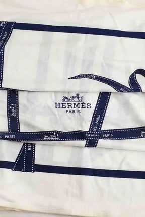 Carré Hermès Blanc en Soie