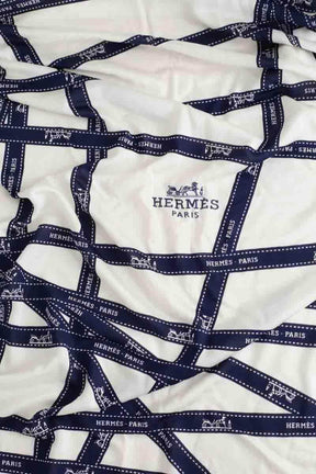 Carré Hermès Blanc en Soie