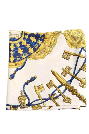 Carré Hermès Bleu en Soie - Seconde Main