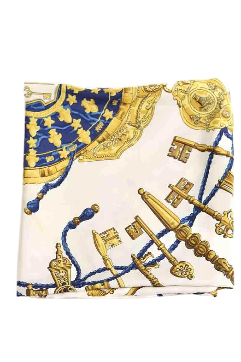 Carré Hermès Bleu en Soie - Seconde Main