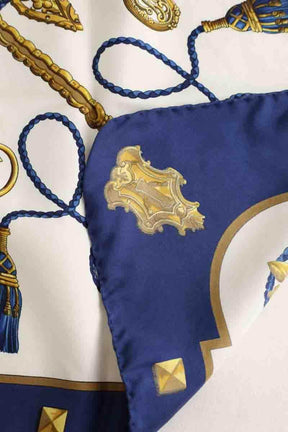 Carré Hermès Bleu en Soie