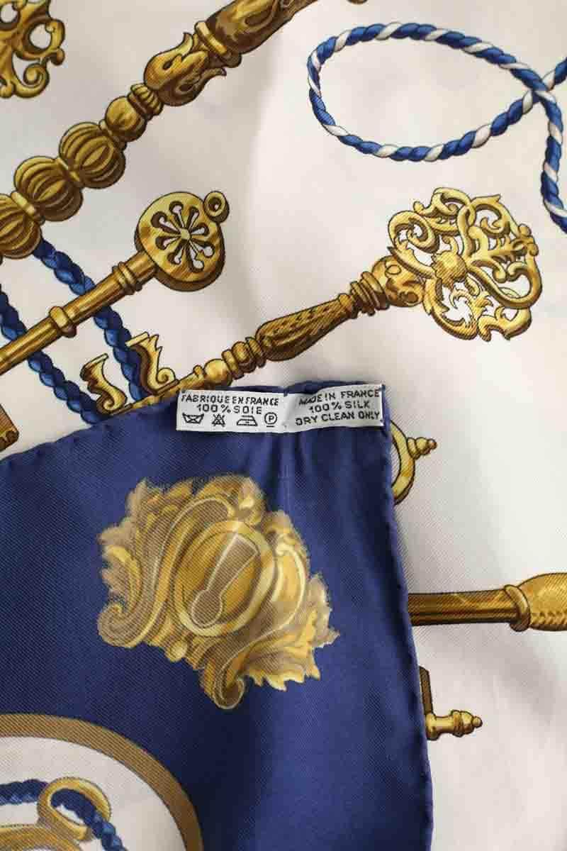 Carré Hermès Bleu en Soie