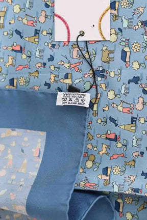 Carré Hermès Bleu en Soie