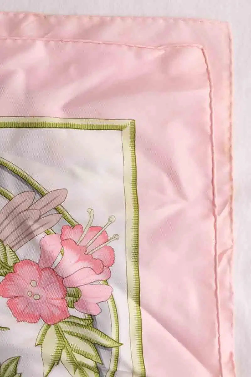 Carré Hermès Caraibes  Rose en Soie